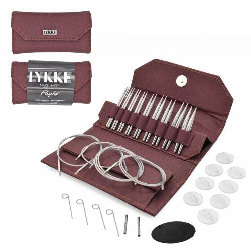 Lykke Flight 3.5" Interchangeable Standard Set Maroon