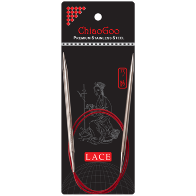 Red Lace Circular Needle