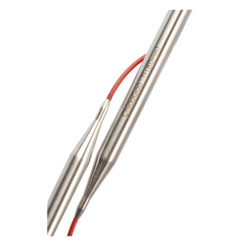 Red Lace Circular Needle