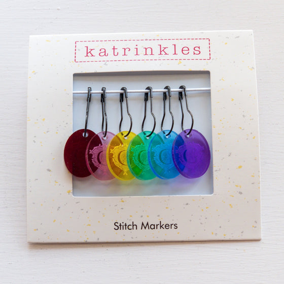 Gauge Exclusive Acrylic Stitch Marker Set