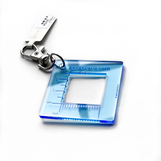 Gauge Swatch Fob Clip 1"
